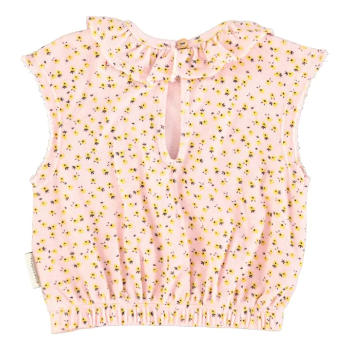 Piupiuchick Top Col Fleur Eponge Bio | Rose pâle