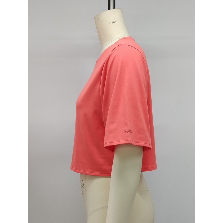 W CLOUDSPUN MESH TEE Peach Frost