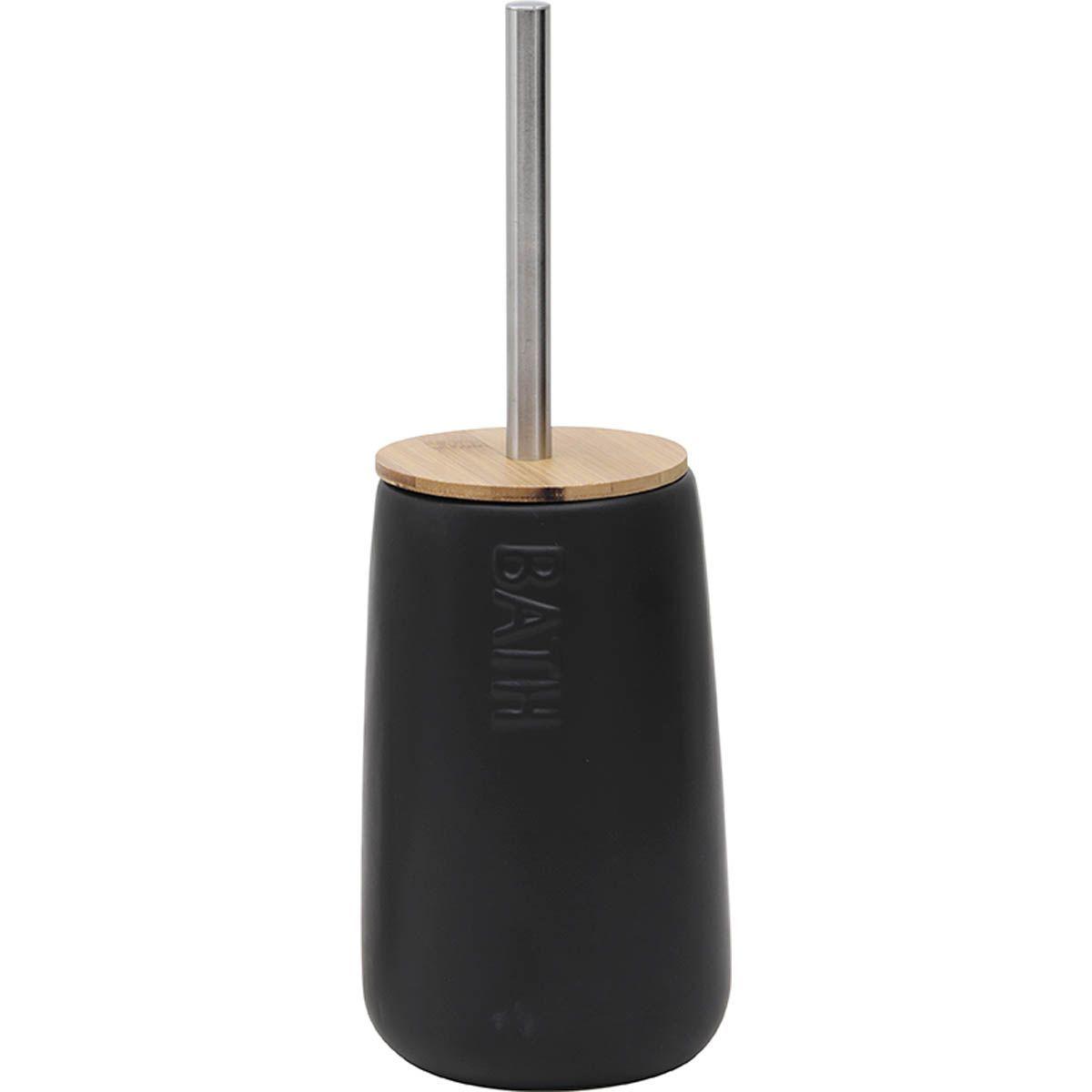 BROSSE DOLOMITE RONDE BATH NOIR BAMBOU