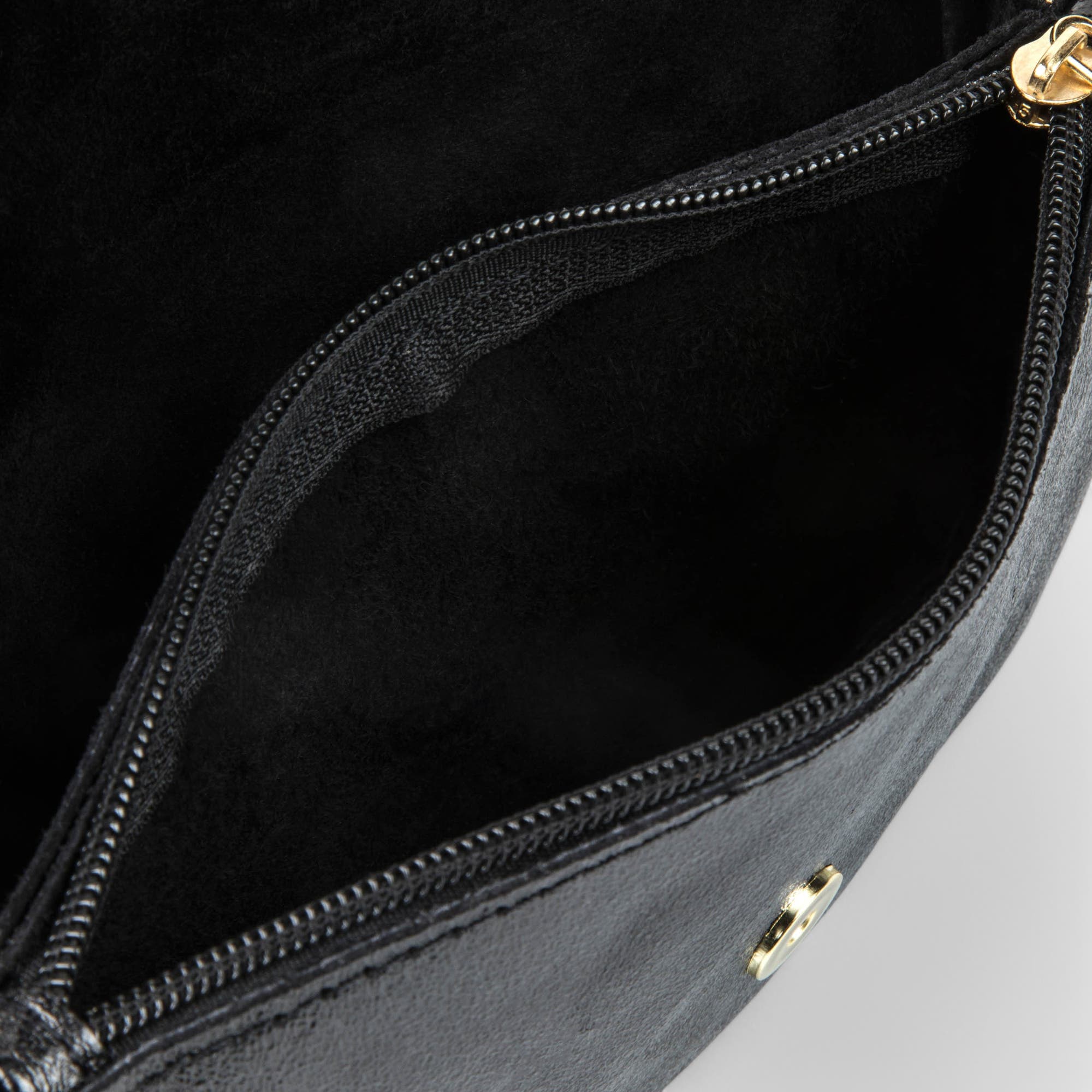Sac bandoulière en cuir noir
