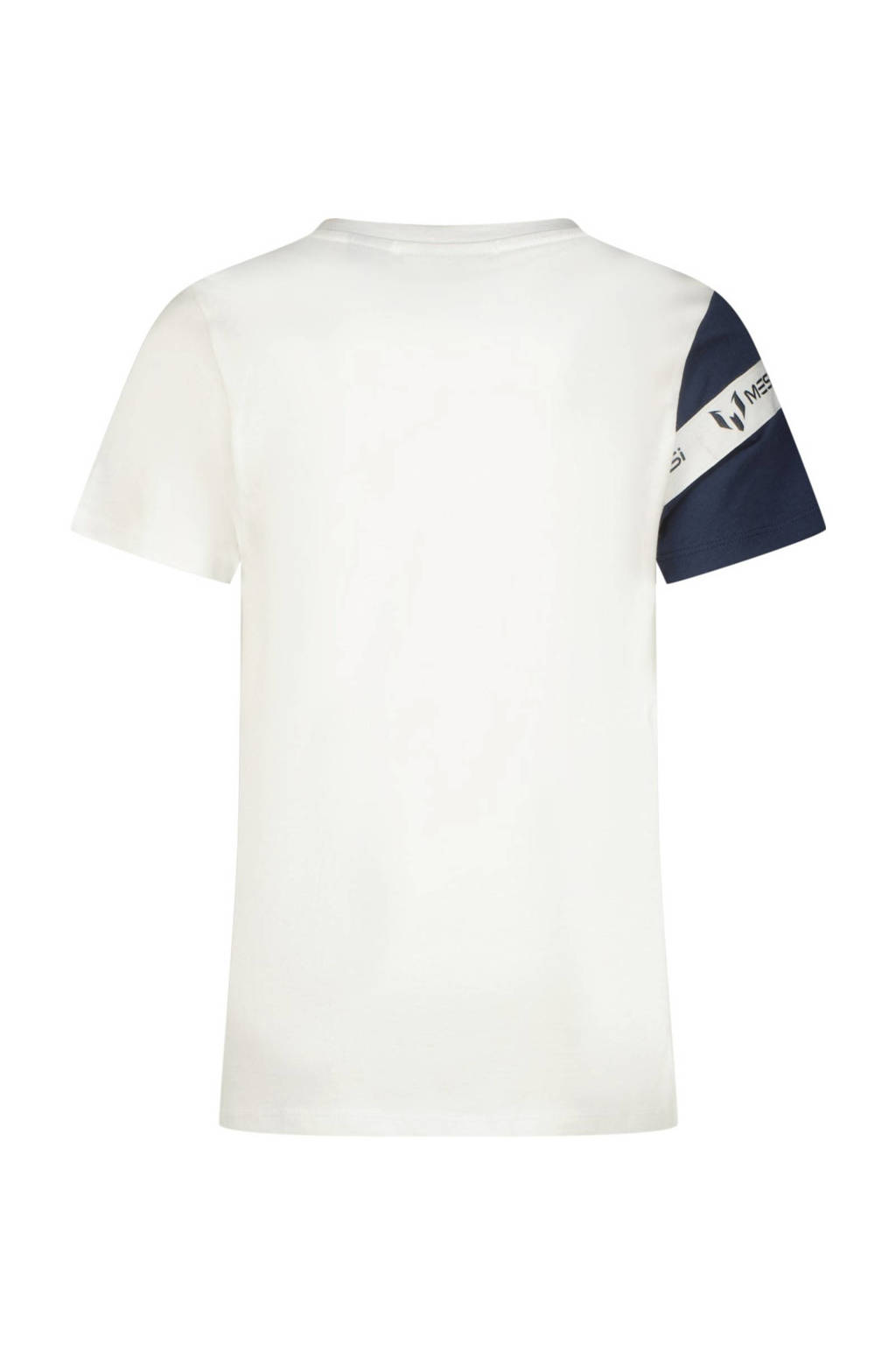 Messi T-shirt Sky met printopdruk wit