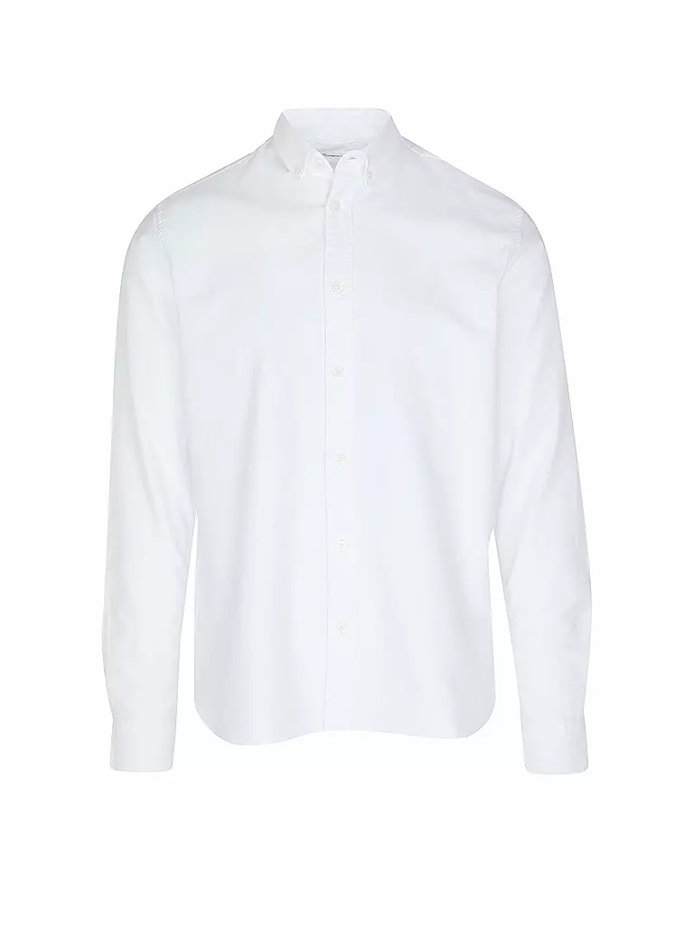 KNOWLEDGE COTTON APPAREL Hemd Regular Fit HARALD weiss