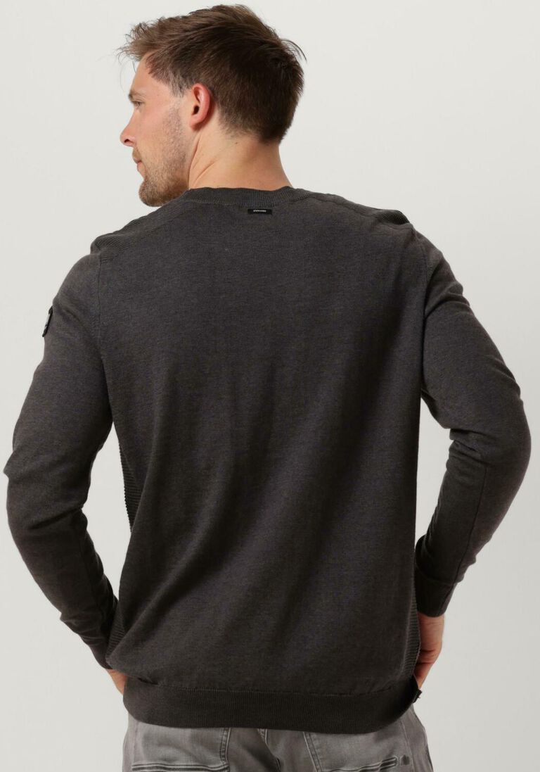 VANGUARD grijze vanguard trui crewneck cotton slub