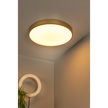 Lucide UNAR plafonnière 49,5 cm met 3 StepDim mat goud/Messing