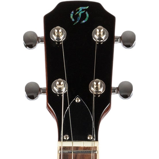 Flight Rock Series Vanguard Transparent Black elektrische solidbody tenor ukelele met gigbag