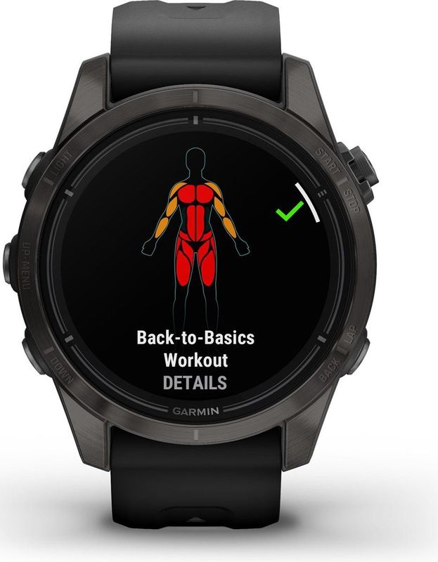 Garmin - Epix Pro Gen 2 Sapphire - Smartwatch - Zwart/Karbon Grijs - Titanium DLC