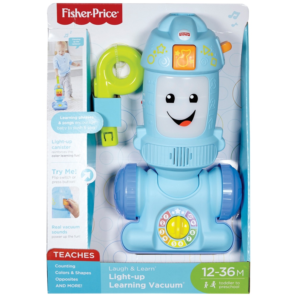 Fisher-Price Lachen & Lernen Leuchtender Spielzeugstaubsauger