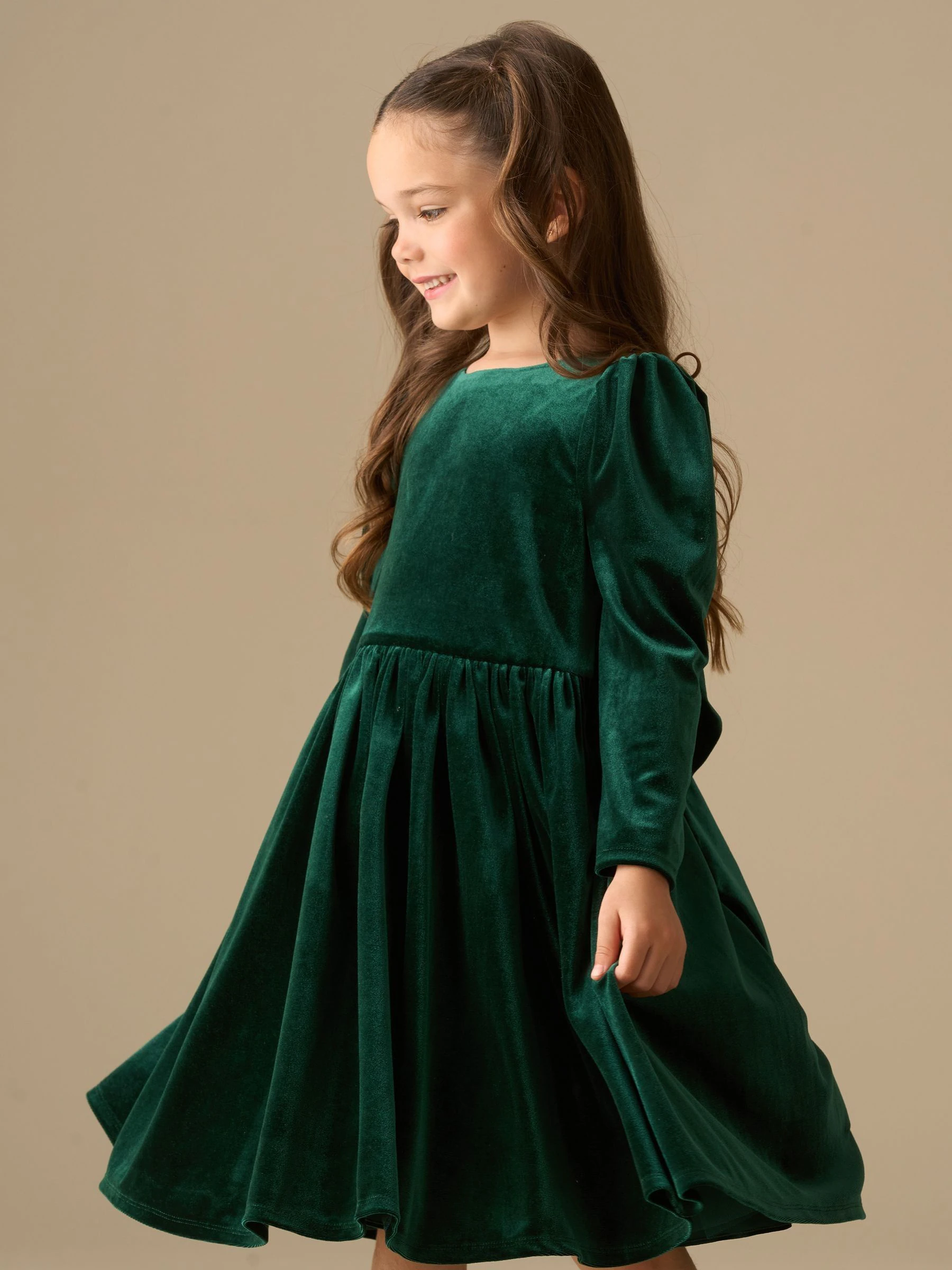Angel & Rocket Grace Velvet Bow Back Dress