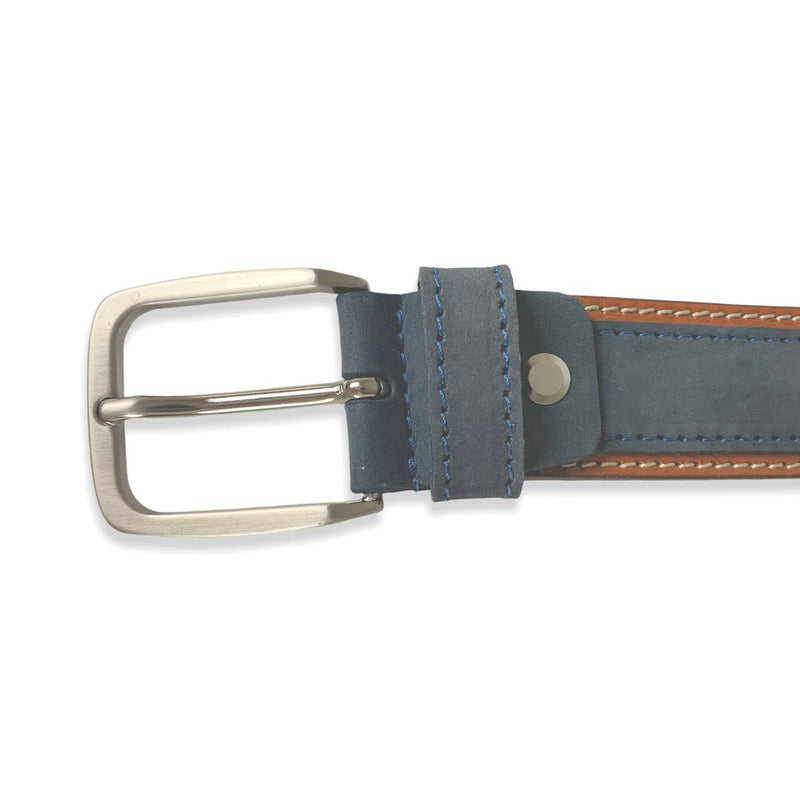 Milano Belts Heren Centuur Como Navy Blauw