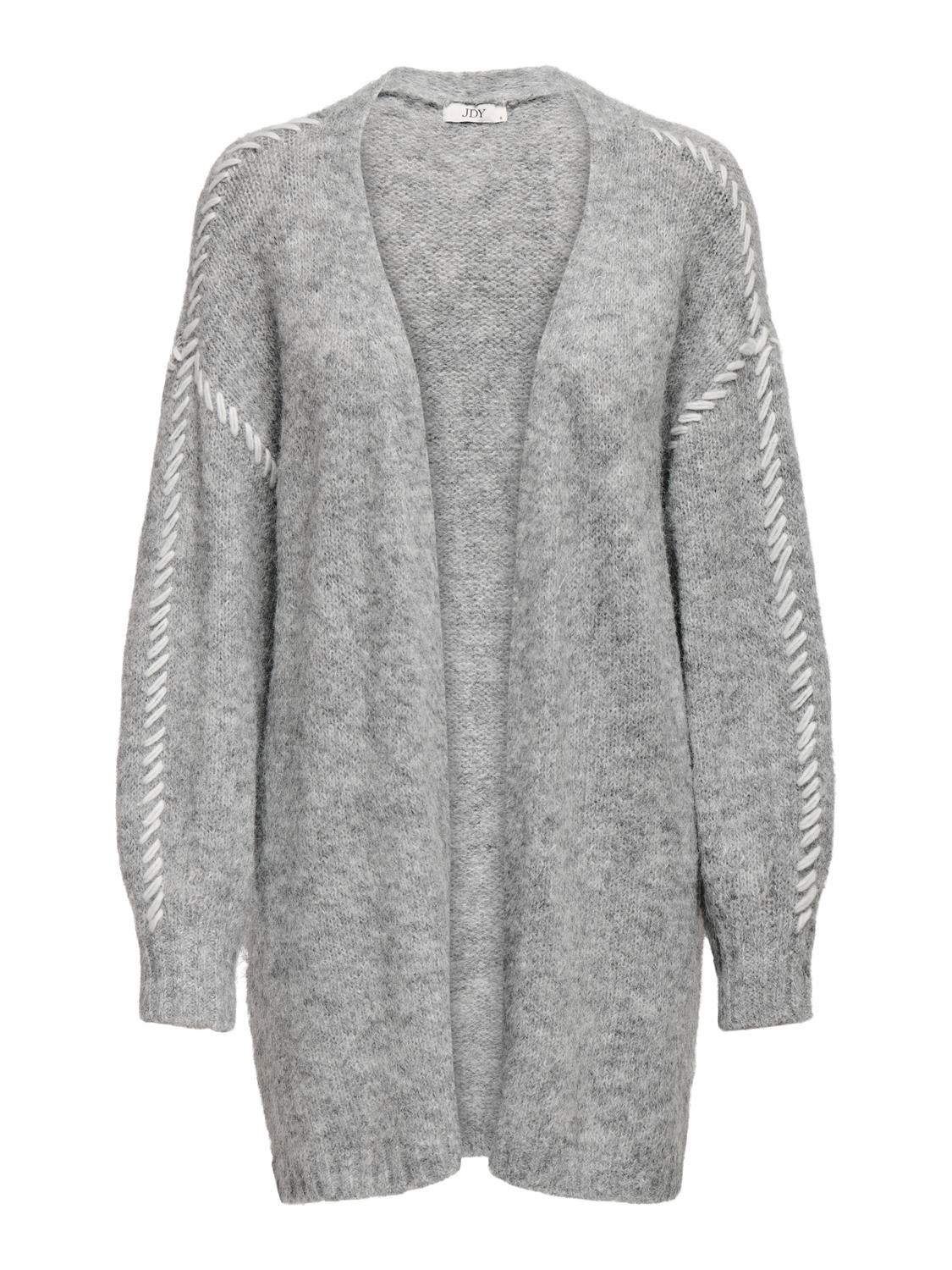 JDYZOEY Strickjacke Light Grey Melange