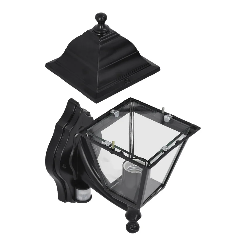 Vegglampe med bevegelsessensor IP44 E27