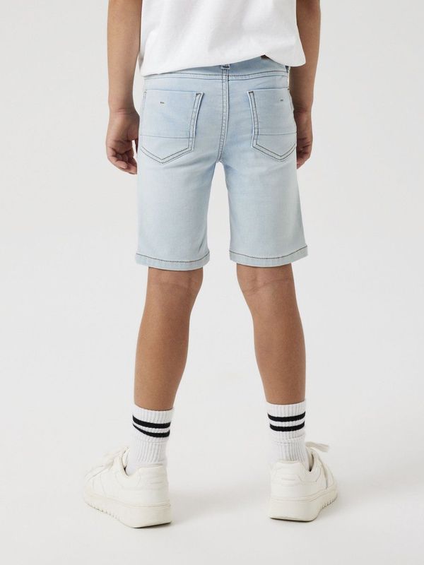 Light Blue Denim - Korte Broek - Riemlussen - Slim Fit