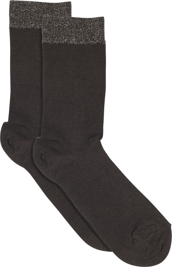 mpWoman Wool/Silk socks Dark brown
