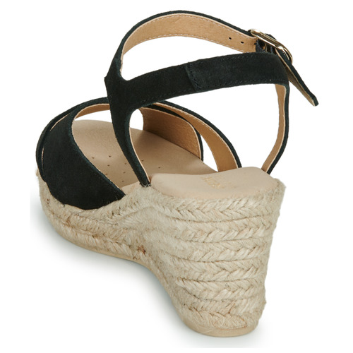 Geox - D GELSA LOW - Noir / Beige