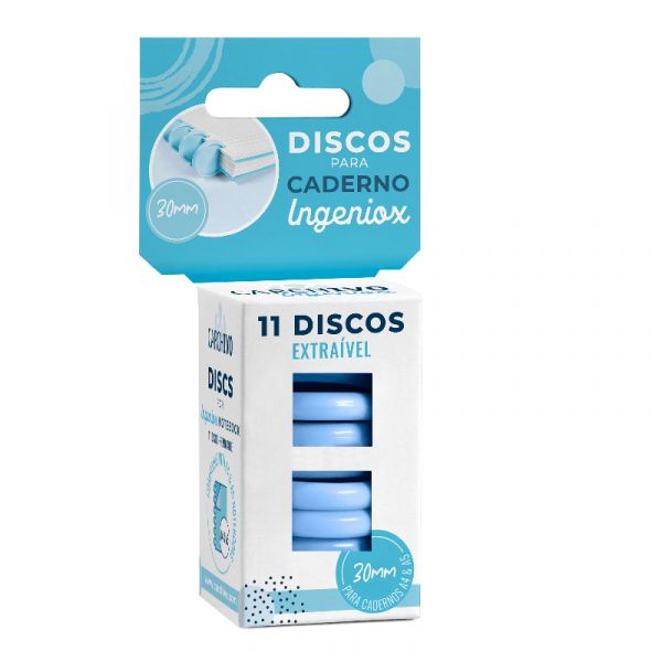 Carchivo Discos para Caderno Ingeniox Azul 11un.