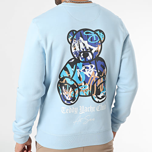 Sweat Crewneck Art Series Blue Back Bleu Clair