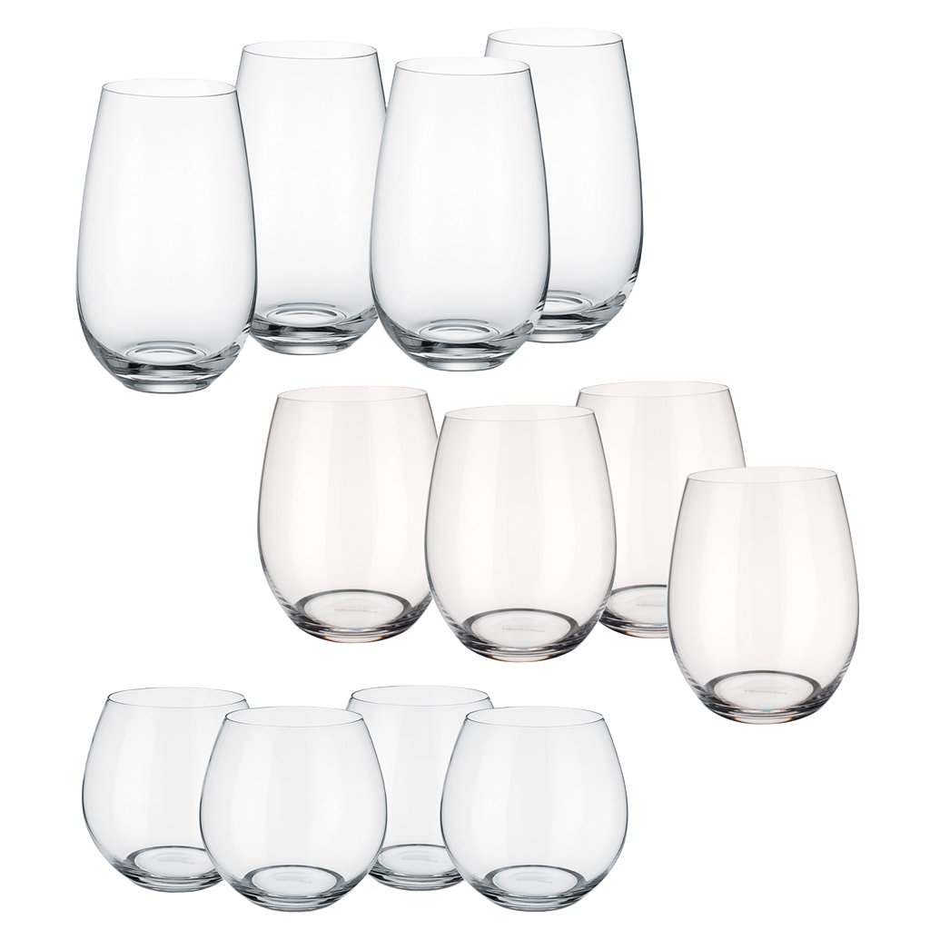 Entree Drinking glass set Clear, crystal glass
