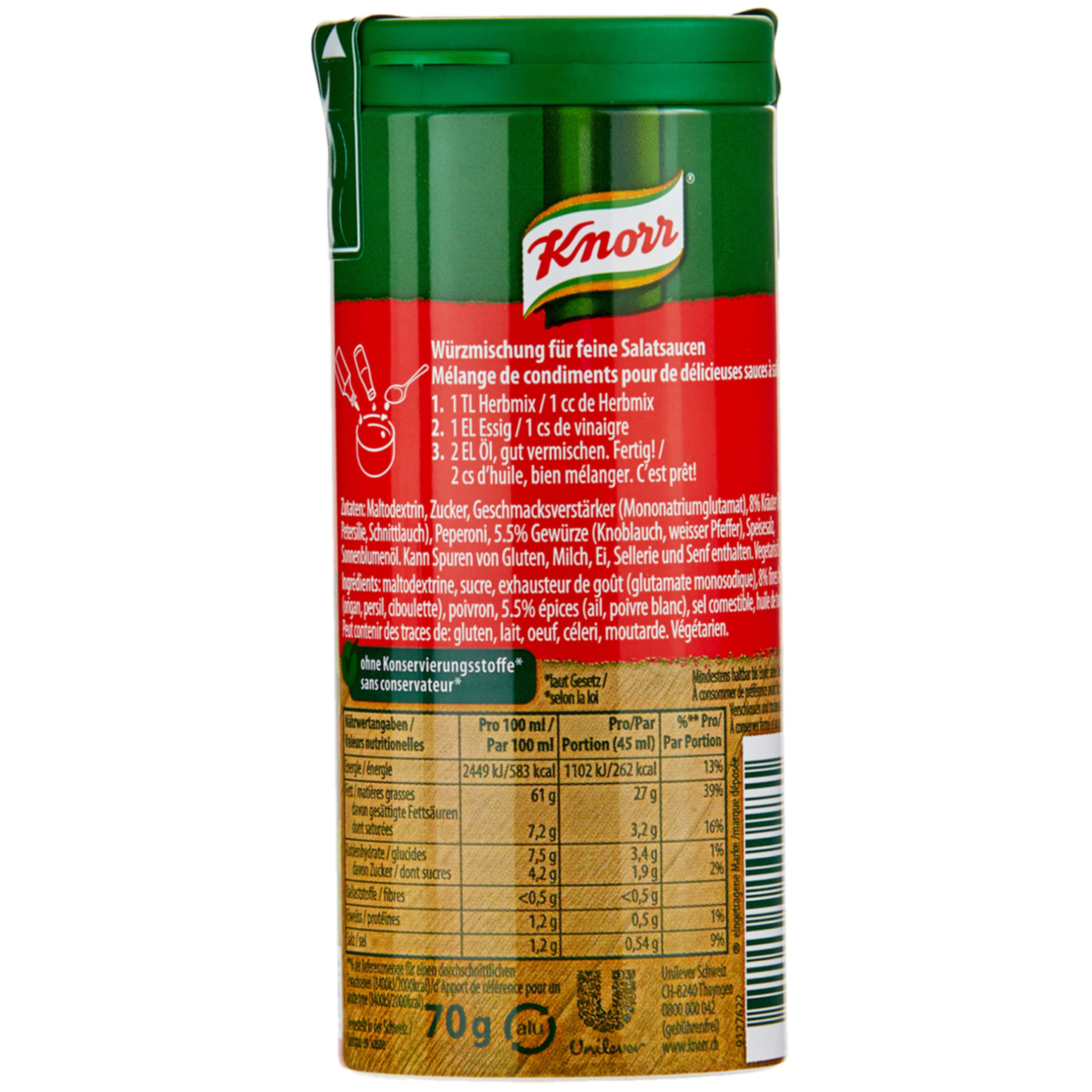 Knorr Herbmix Gewürzmischung Italian