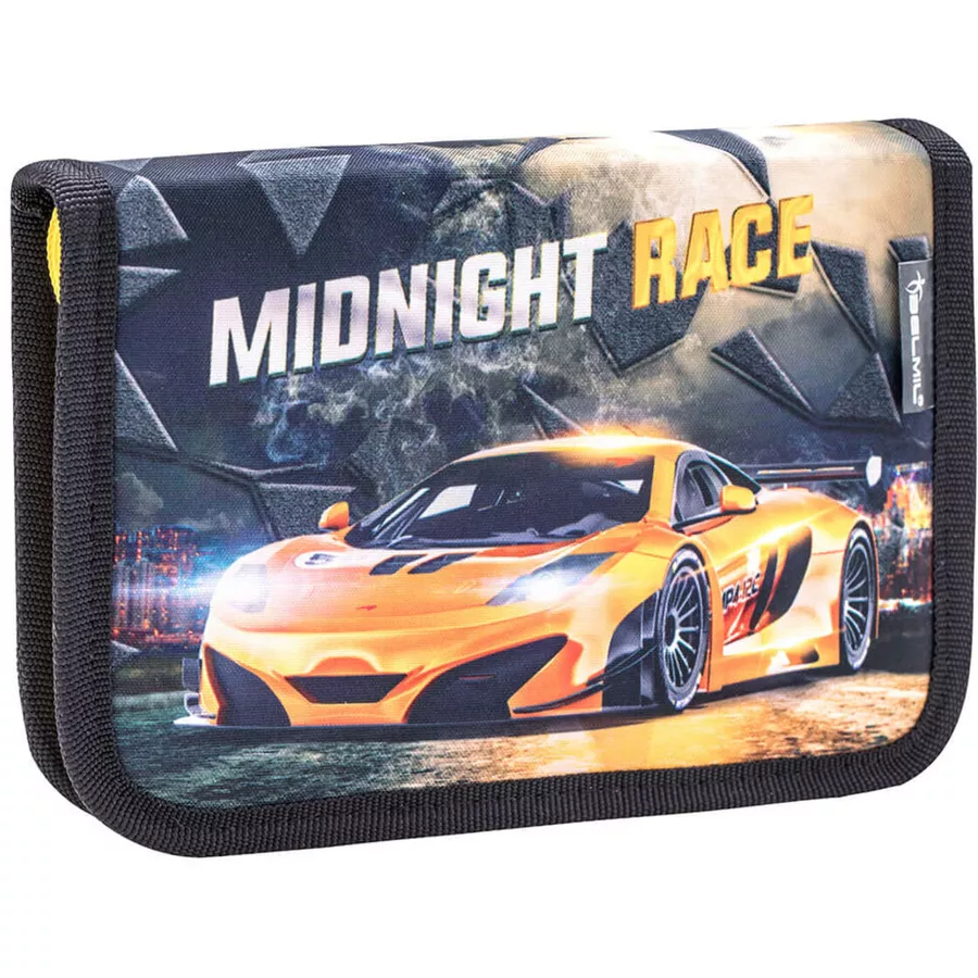 Belmil Schulranzen Classy Schulranzen Set 5-teilig mit Brustgurt Midnight Race