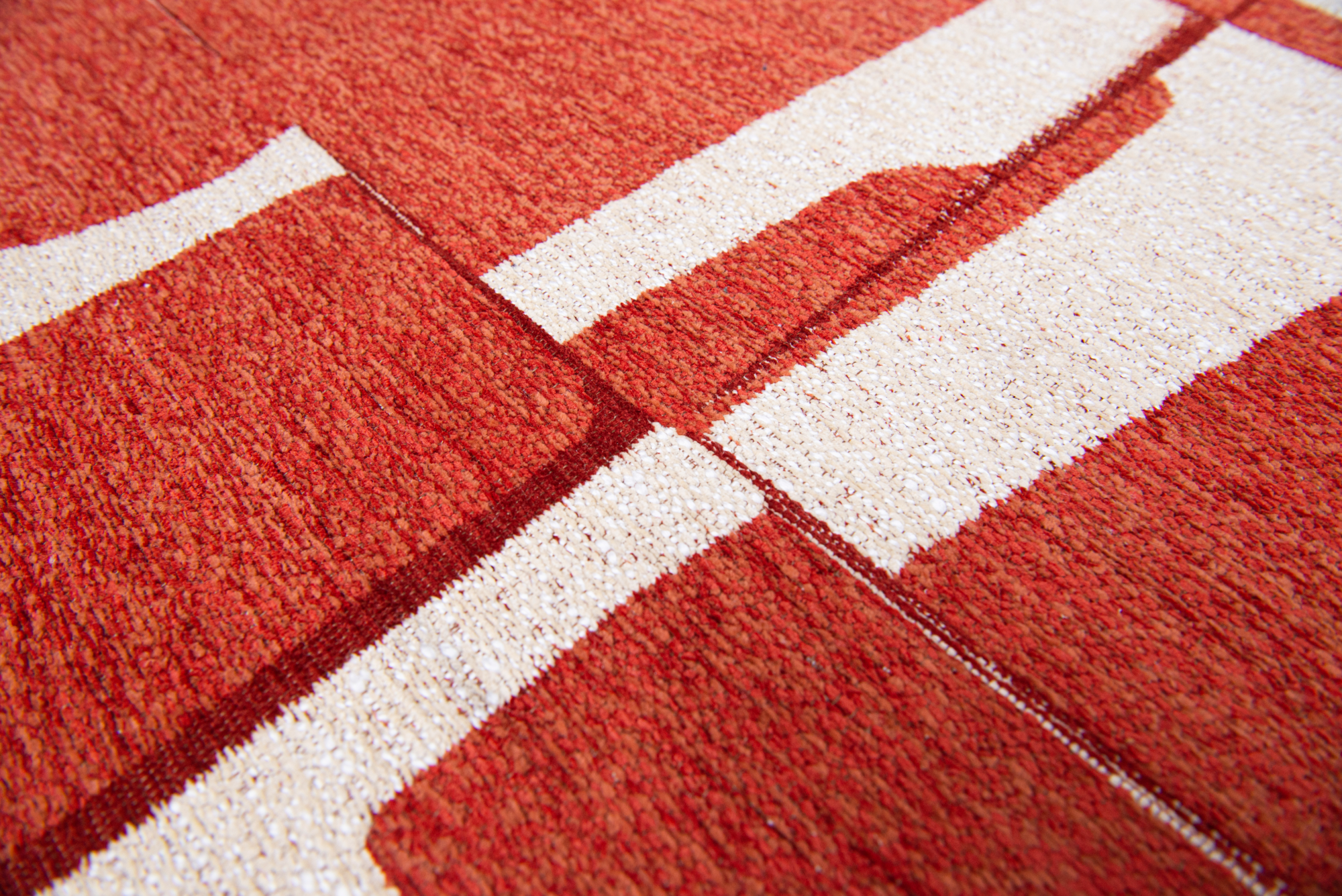 Ecorugs vloerkleed Papercut rood ∅ 240 cm