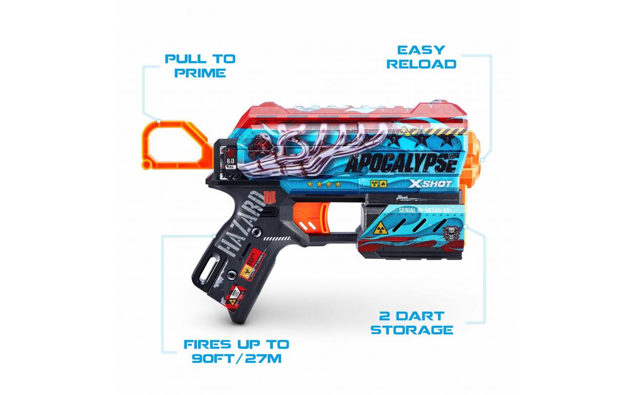 X-shot Skins Flux met 8 darts