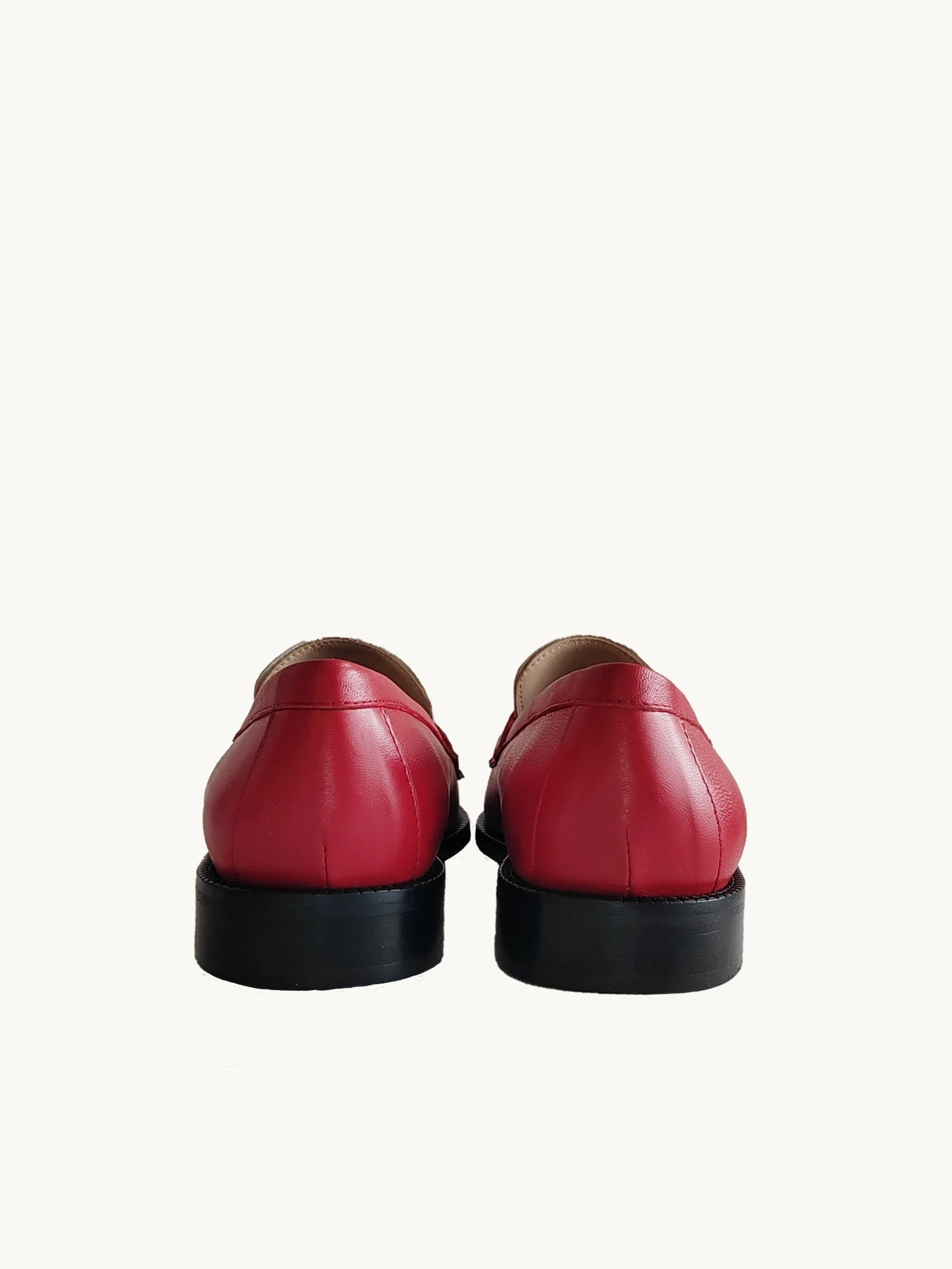 LISSA MULTI RED - Mocassins en cuir nappa | Rouge