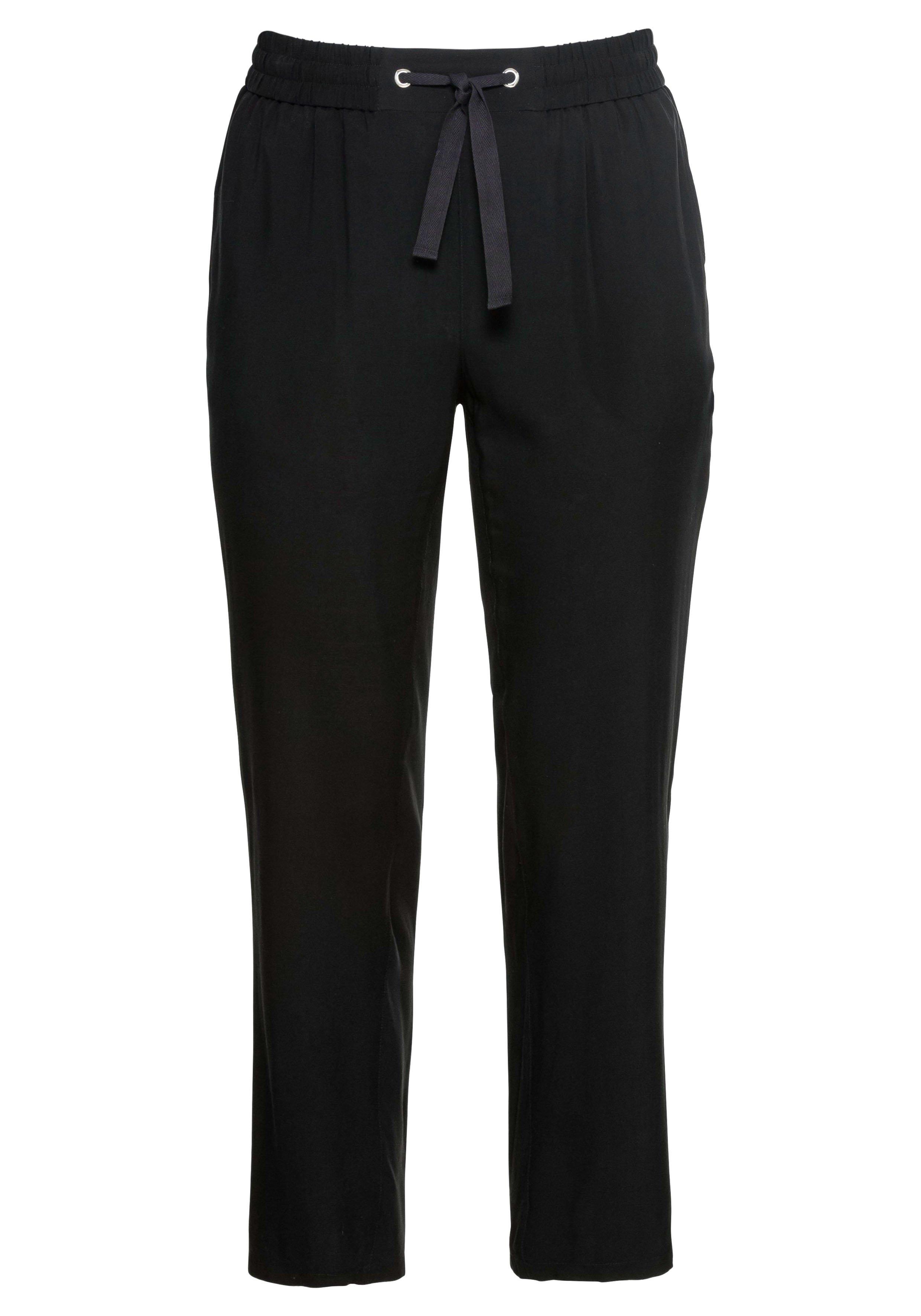 Schmale Joggpants mit Schlupfbund und Eingrifftaschen
