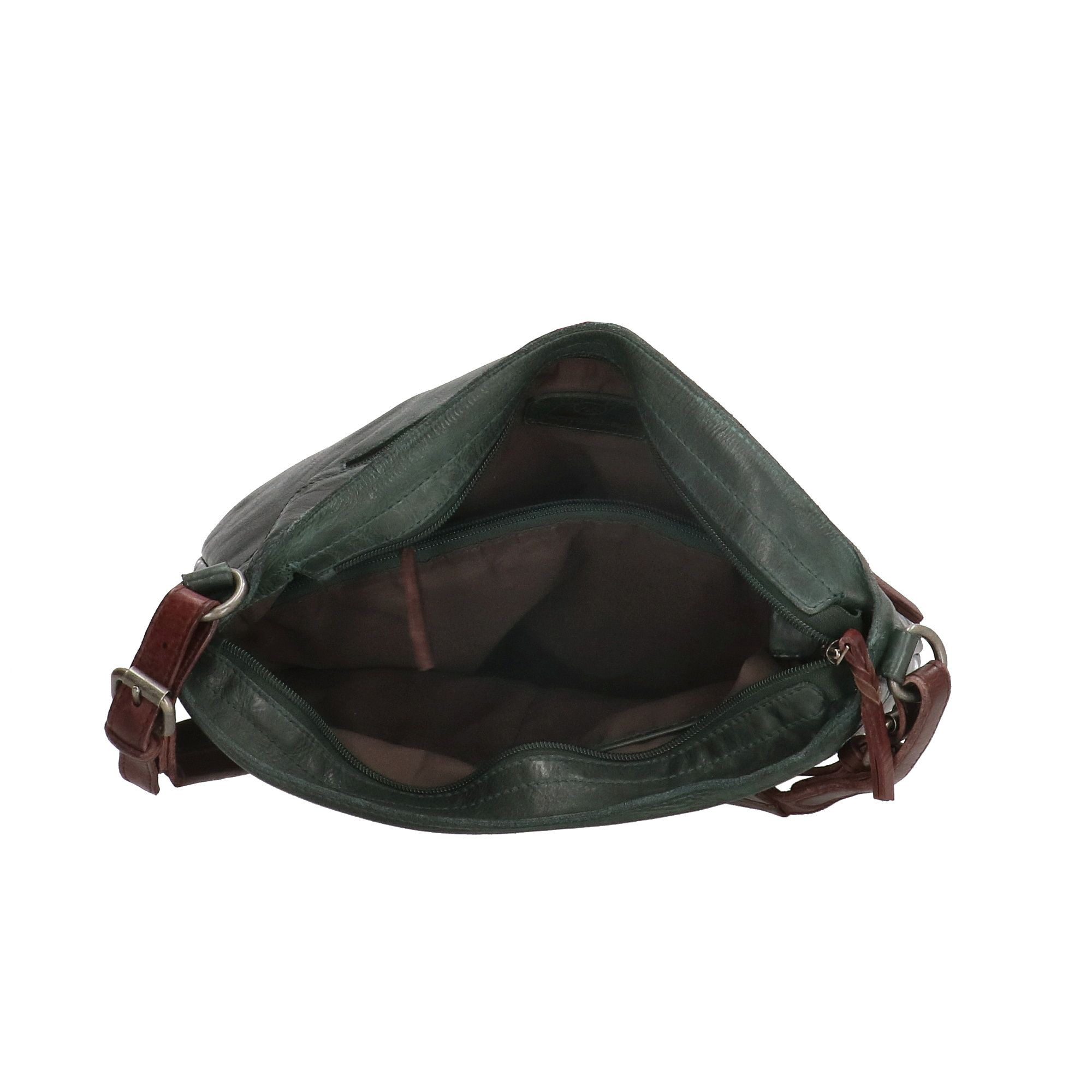 Micmacbags Highland Park Hand/ Schoudertas Smaragd Groen