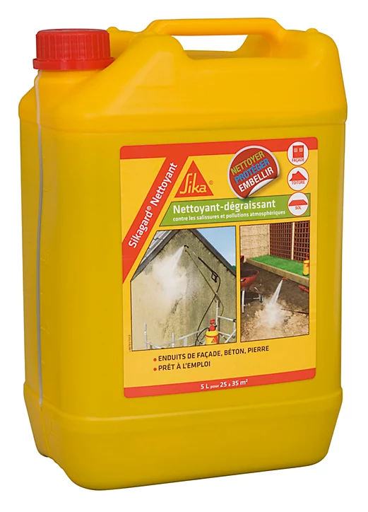 Nettoyant-dégraissant pour surfaces extérieures Sika Sikagard 5 L