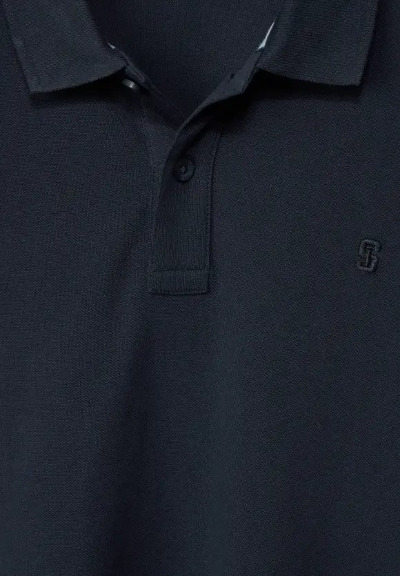 Piquée Poloshirt - deep sea blue