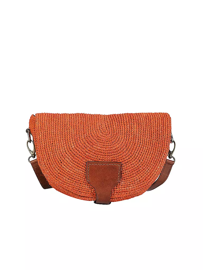 IBELIV Strohtasche - Mini Bag TIAKO orange