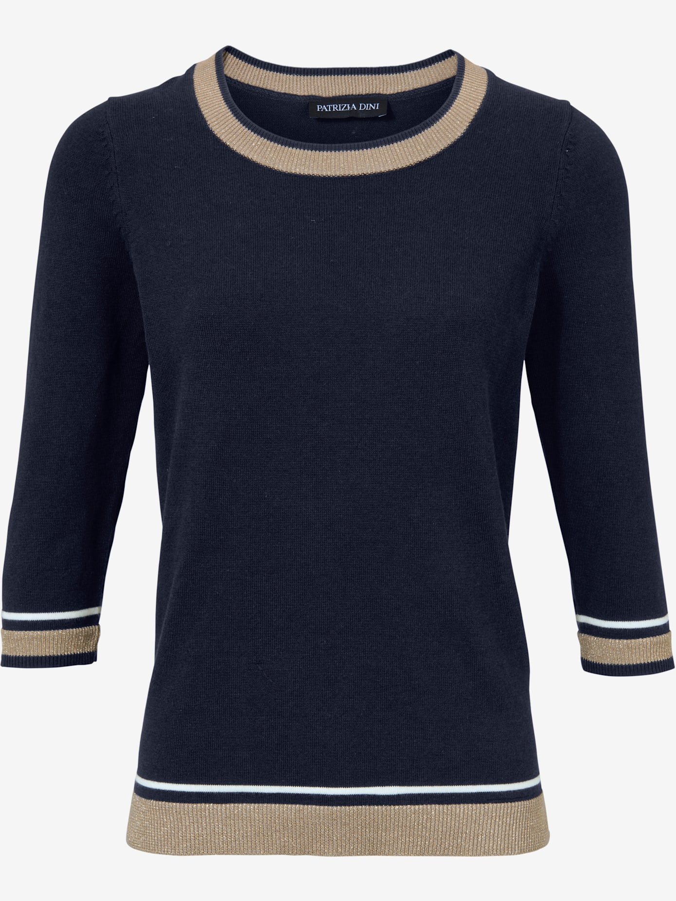 Pull col rond superbe fil brillant