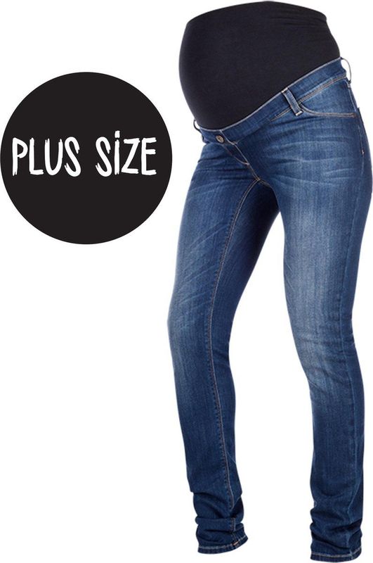Love2Wait Zwangerschapsbroek Sophia - Plus Size - Stone Wash
