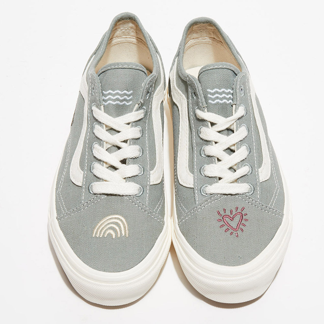 Vans Baskets en Toile Old Skool Tape vert de gris