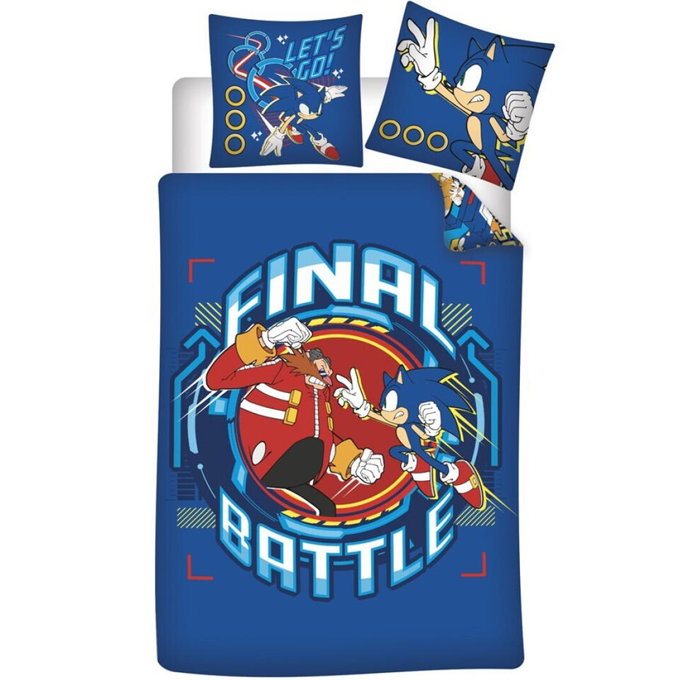 Sonic Dekbedovertrek Final Battle - Eenpersoons - 140 x 200 cm - Katoen