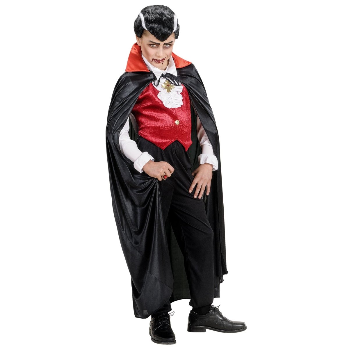 Vampier Cape Zwart Rood Kind