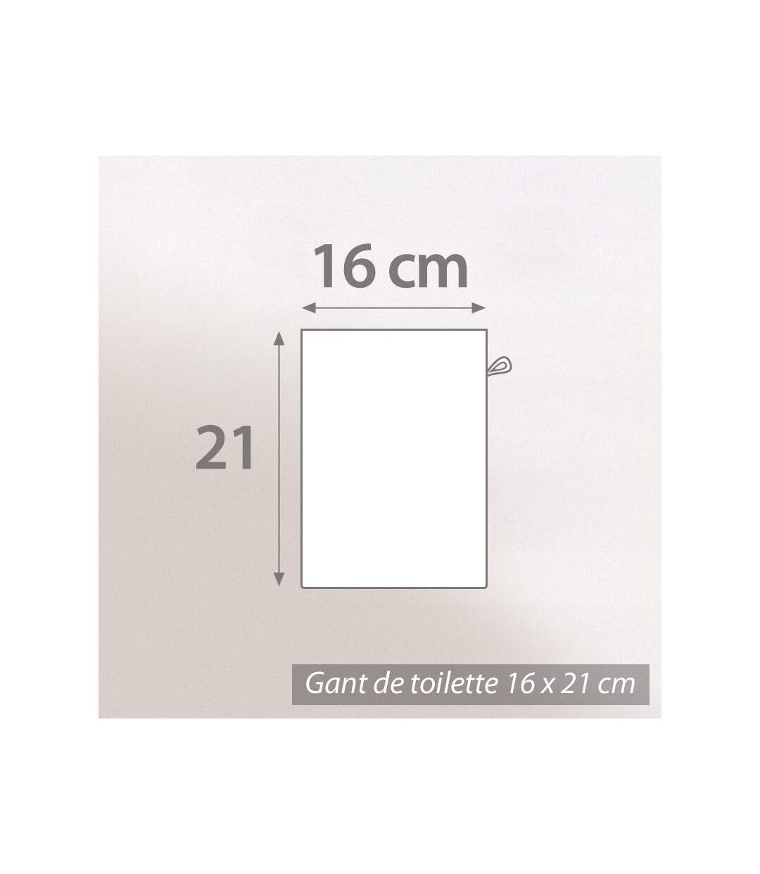 Gant de toilette 16x21 cm JULIET Vert 520g/m2