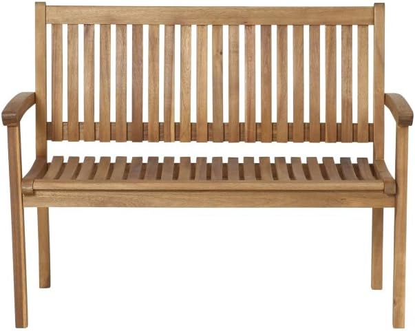 Siena Garden 120509 2er Bank Paleros, 62x120x92,5cm, Akazienholz, geölt in natur, FSC 100%