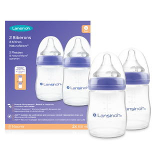 Lansinoh Natural Waves Drinkflessen 160ml 2ST