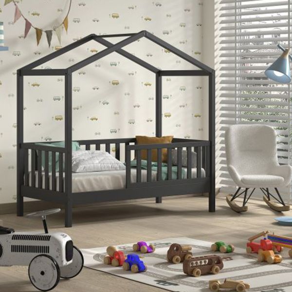Vipack Dallas Juniorbed – 70 x 140 cm – Antraciet