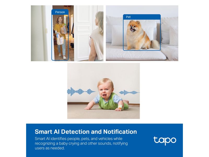 TP-Link Netzwerkkamera Tapo C125 KI-Heimsicherheits-WLAN-Kamera