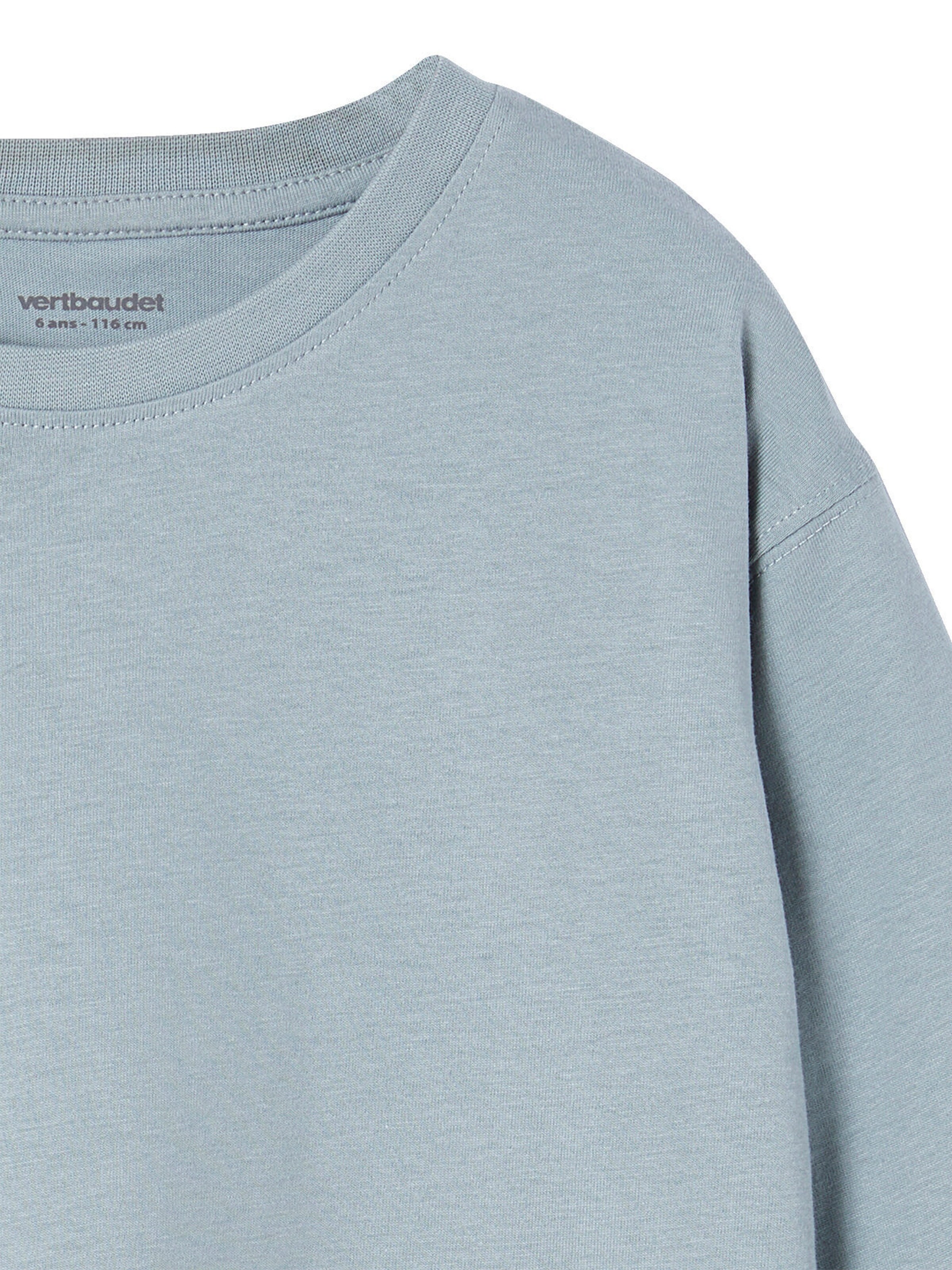Vertbaudet 3er-Pack Jungen Shirts aus Baumwolle Basic aqua