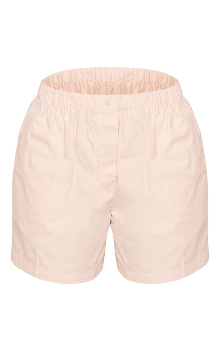 Gris Pierre Short Fluide En Popeline Assorti Petite