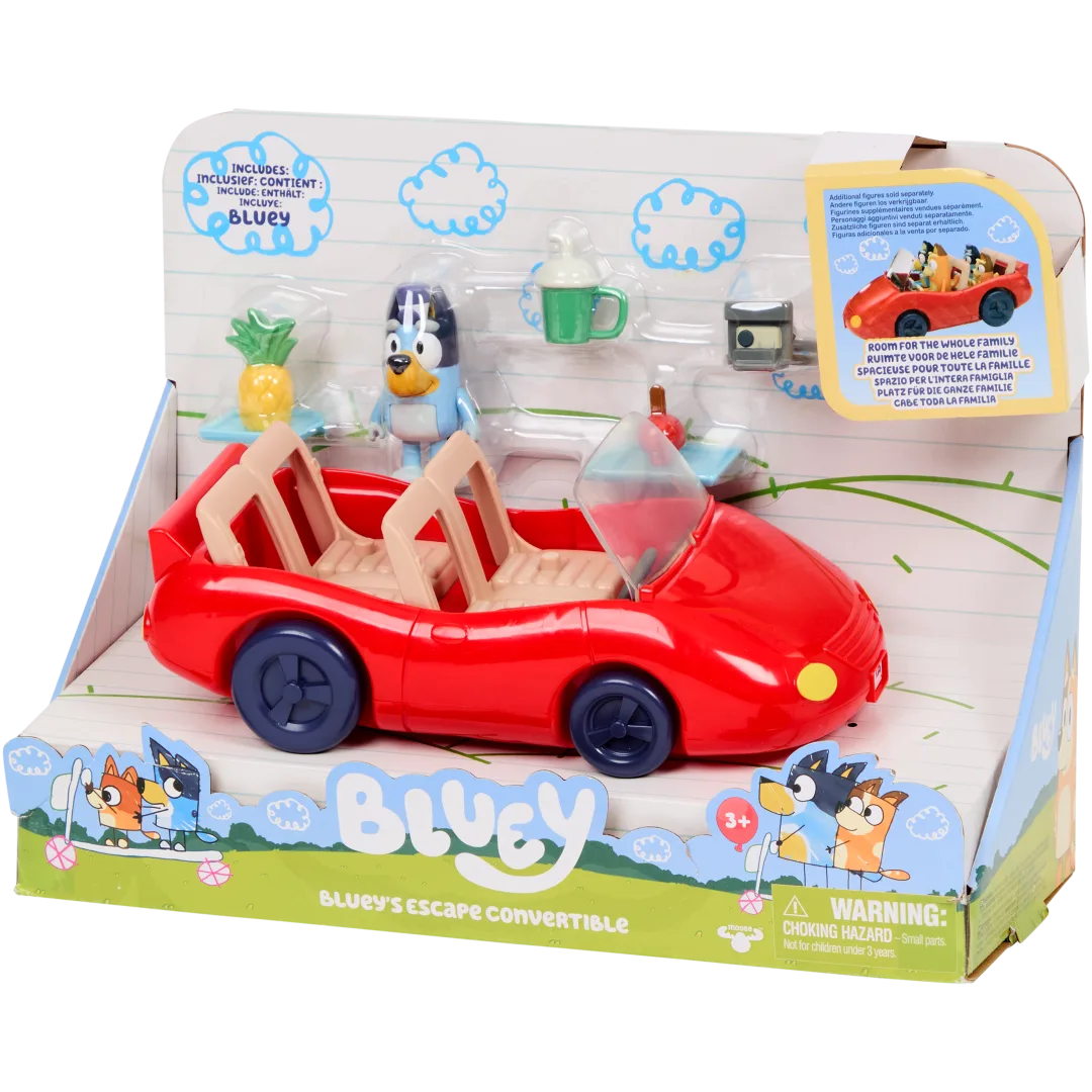 Kit de jeu voiture de course Bluey