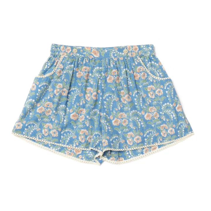 Lali Short Begonia Fleuri | Bleu