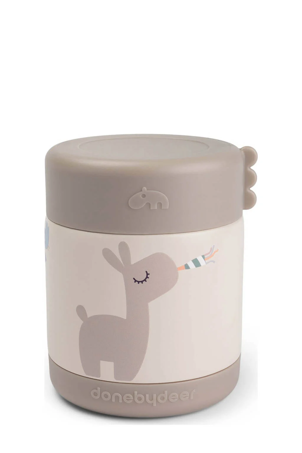 Done by Deer Thermo voedsel container Celebration - Zand 300 ml