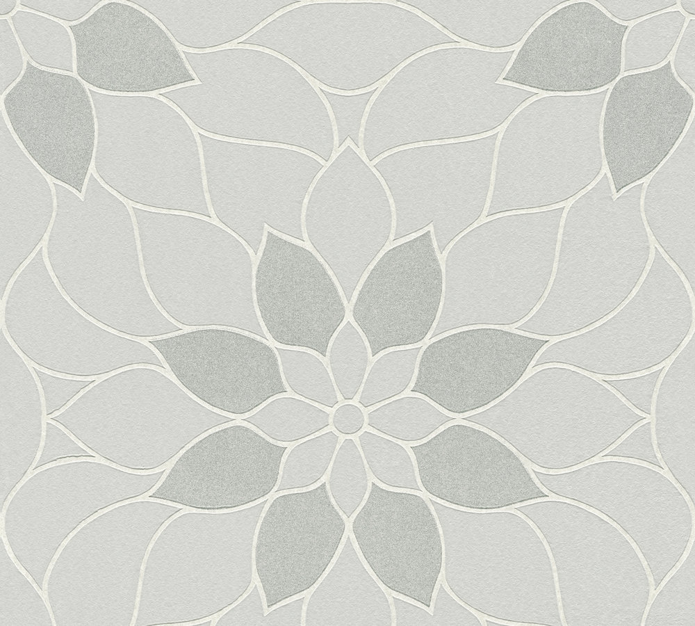 Vliestapete NEUE BUDE 2.0 - grau - Floral - 10 Meter