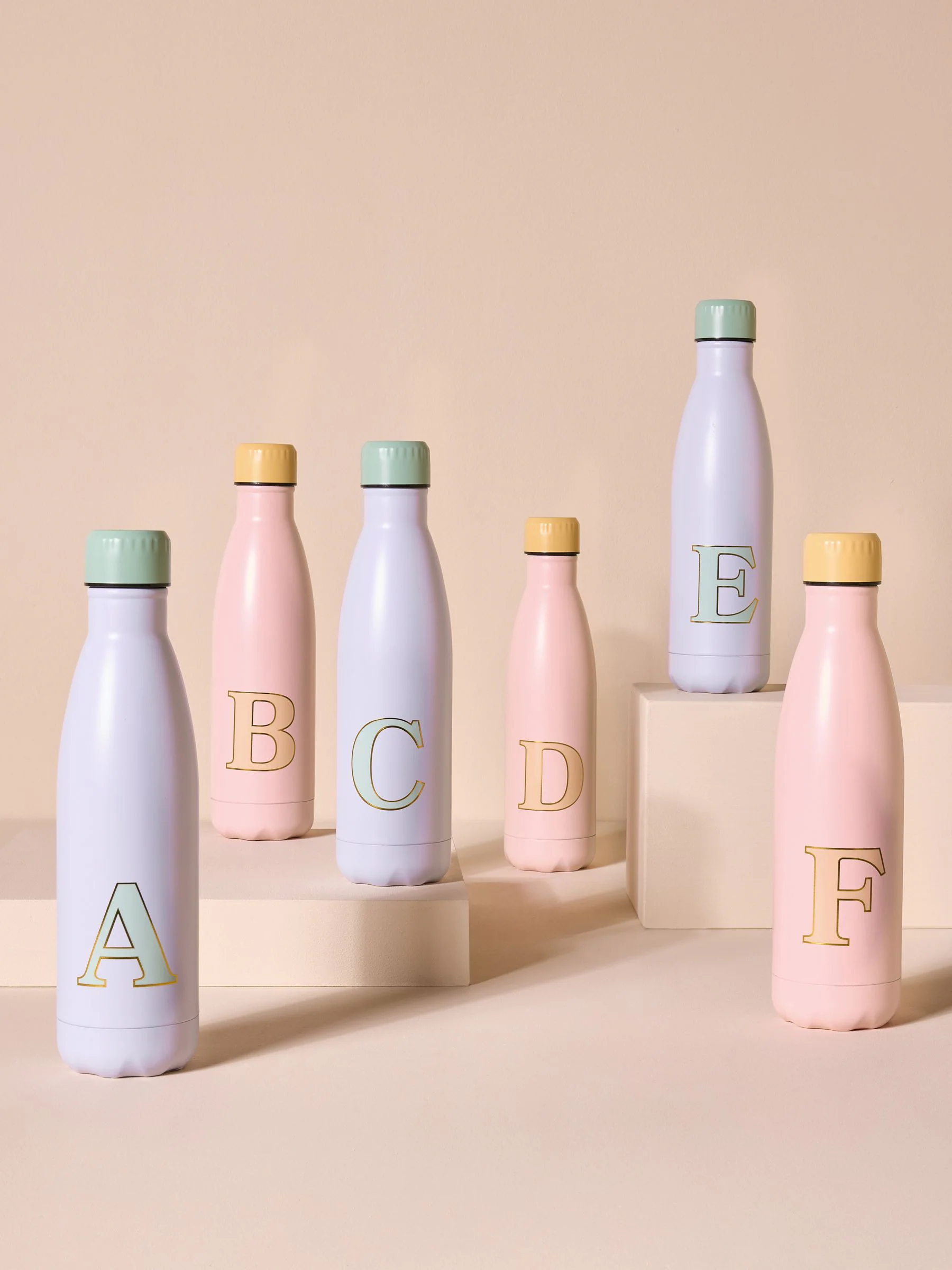 Alphabet Stainless Steel 500ml Water Bottle