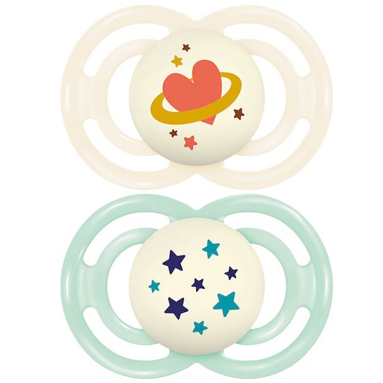 Lot de 2 Sucettes Perfect Nuit 18M+   Tendance Aléatoire        de               Mam