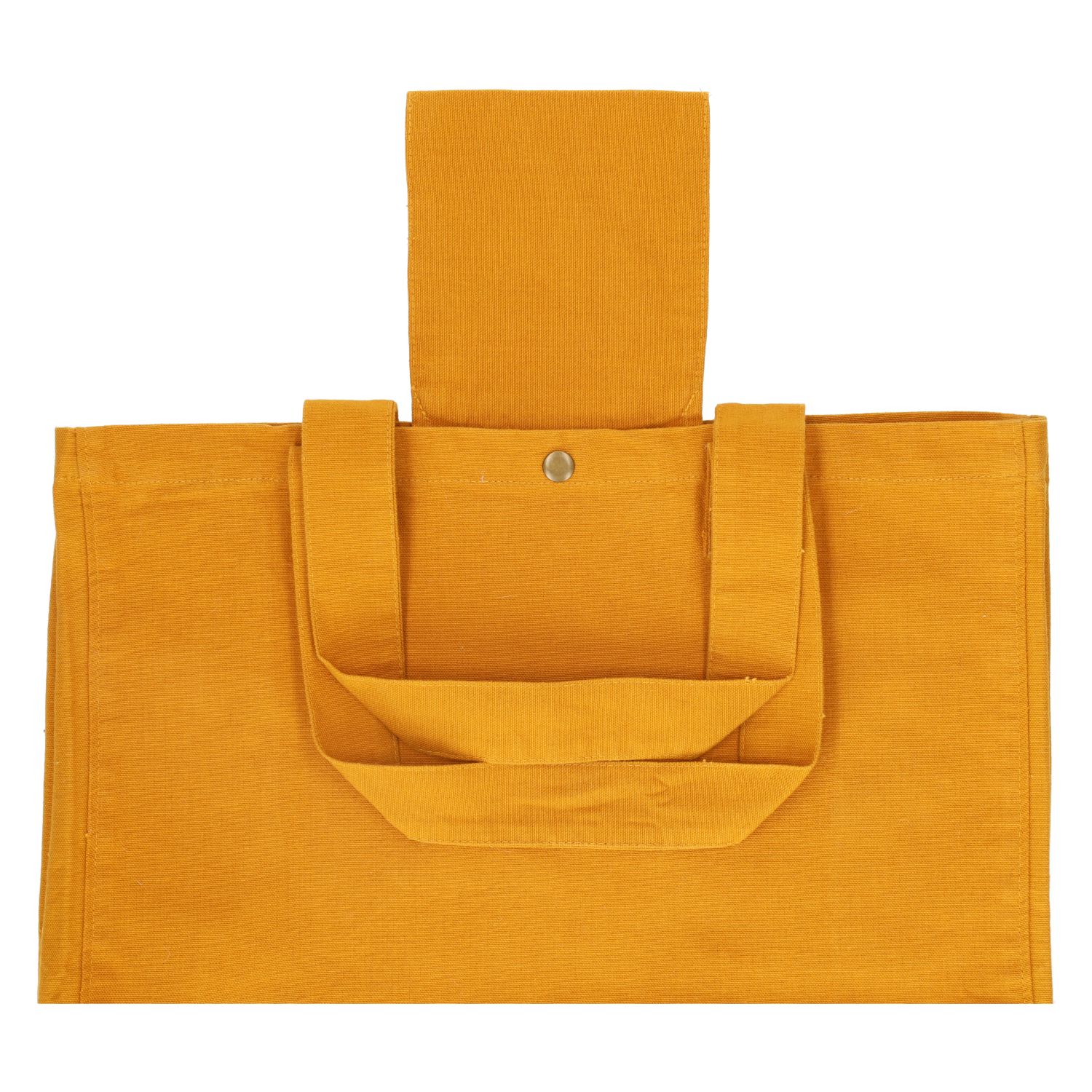 Shopper, bio-katoen, honinggeel, 38 x 22 x 44 cm